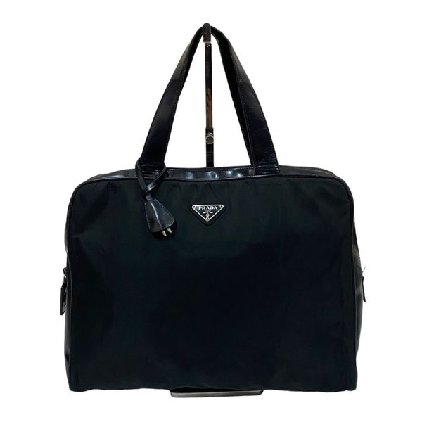 Prada Vintage Black Top Handle Etsy