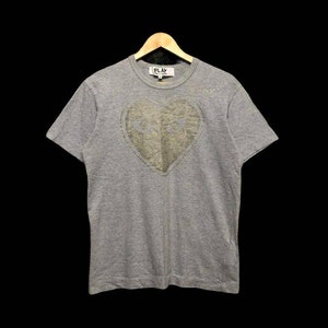 Comme Des Garçons Play Heart Love Logo Tee Made In Japan Size M
