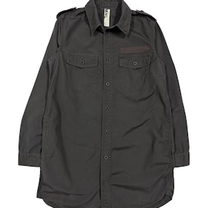 MhL Margaret Howell Long Button Ups Army Patch Made In Japan Size 1