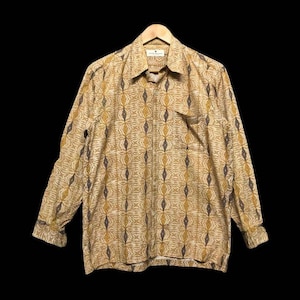 Vtg pierre Balmain Oxford Button Down Nice Design Shirt Size M