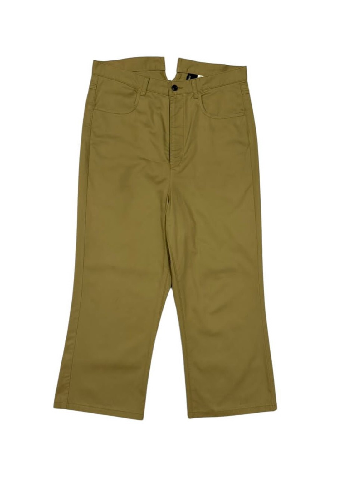 Tricot Comme Des Garcons Crop Ankle Wide Leg Buckleback