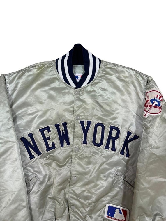 Vintage MLB New York Yankees Satin Coach Jacket M… - image 4