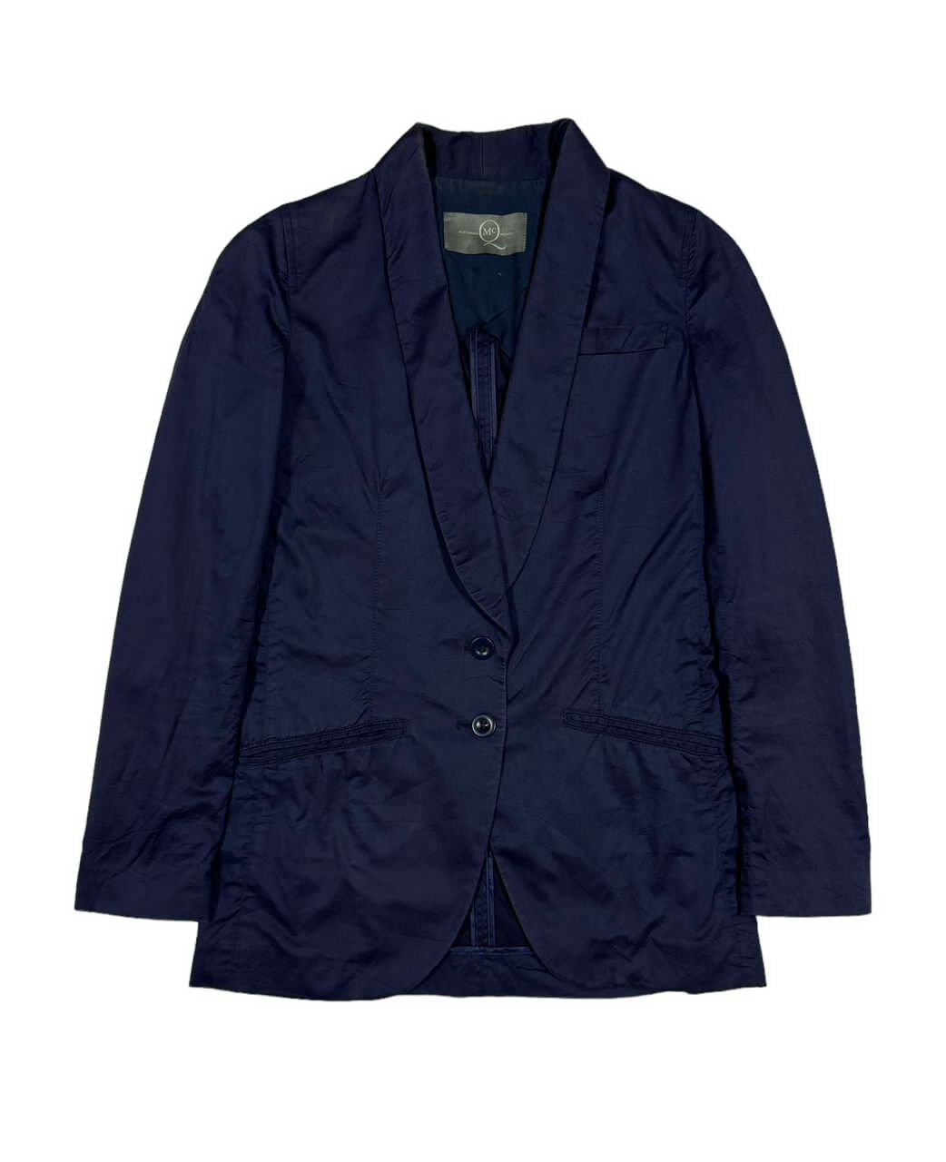 Luxury Alexander Mcqueen Blazer Coat Jacket Navy Blue Made