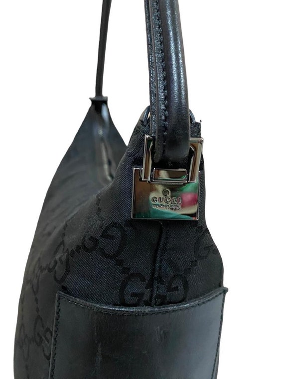 バッグ GUCCI One shoulderbag GG hobo black Authentic Gucci GG Black Monogram Hobo Shoulder Bag Made in