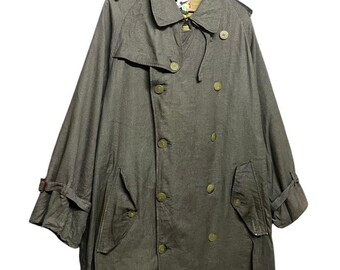Vintage 90's Giorgio Armani A Milano Borgonouvo21 Trench Coat