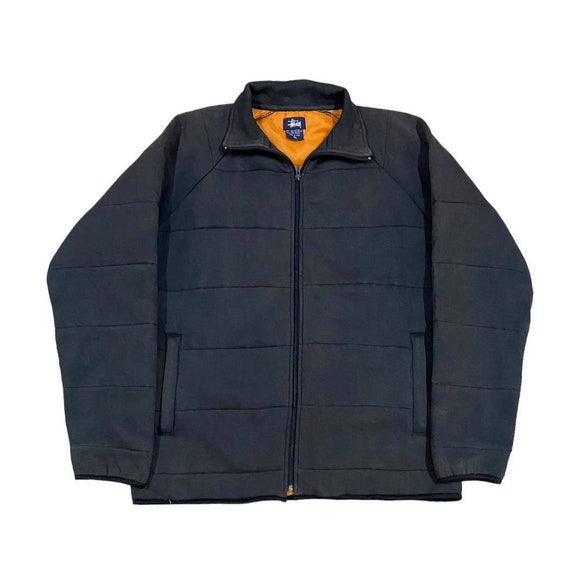 【ネット限定】 Padded Stusy Vintage Black in Made Gear Stussy Jacket Zipper ジャケット・アウター