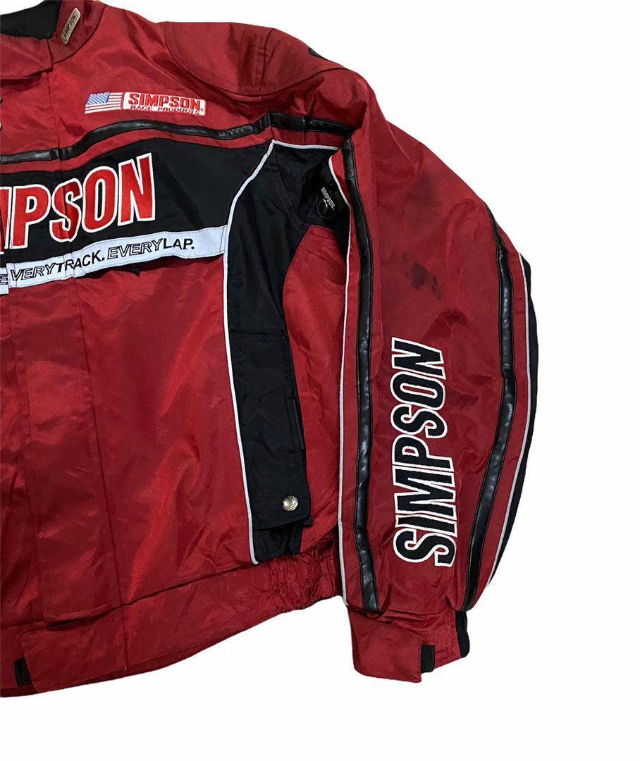Vtg Simpson Motocyle Jcacket America Racing Jacket Moyorsport