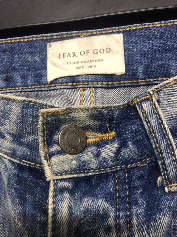 Fear of God Ripped Selvedge Denim Vintage Jean - Etsy