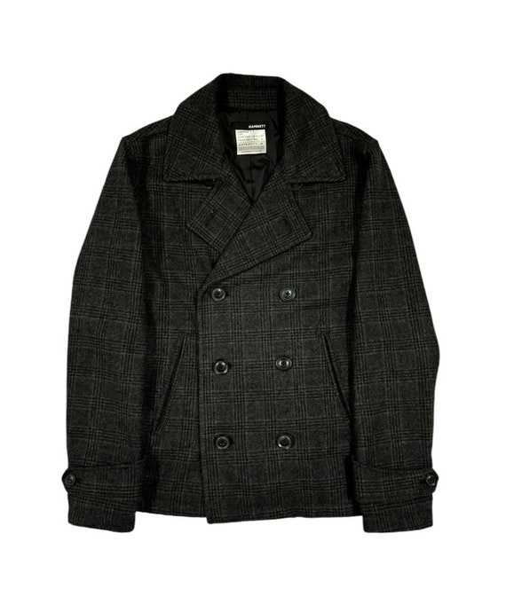 Katharine Hamnett London Plaid Military Peacoat Jacket Size M - Etsy