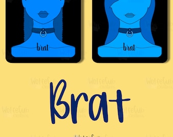 Pegatina resistente al agua mocosa / Good Girl / Sumisa / Dominante / Sub / Collar / Kink