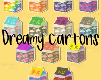 Cajas de ensueño / Pegatina resistente al agua / Japonesa / Orgullo