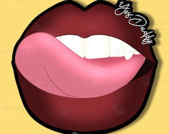 Sí, Daddy Water Resistant Sticker / Brat / Good Girl / Sumissive / Dominant / Sub / Kink