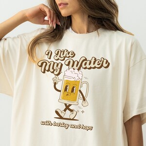 Camiseta retro de cerveza, camiseta divertida de cerveza de estilo vintage, camiseta unisex, camiseta retro de dibujos animados, regalo divertido de cerveza