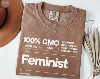 Feminist Ingredients T Shirt, Comfort Colors, Feminist Tee, Women's Rights Shirt, Feminism Protest Shirt, Gift For Wife, Liberal Women's Tee