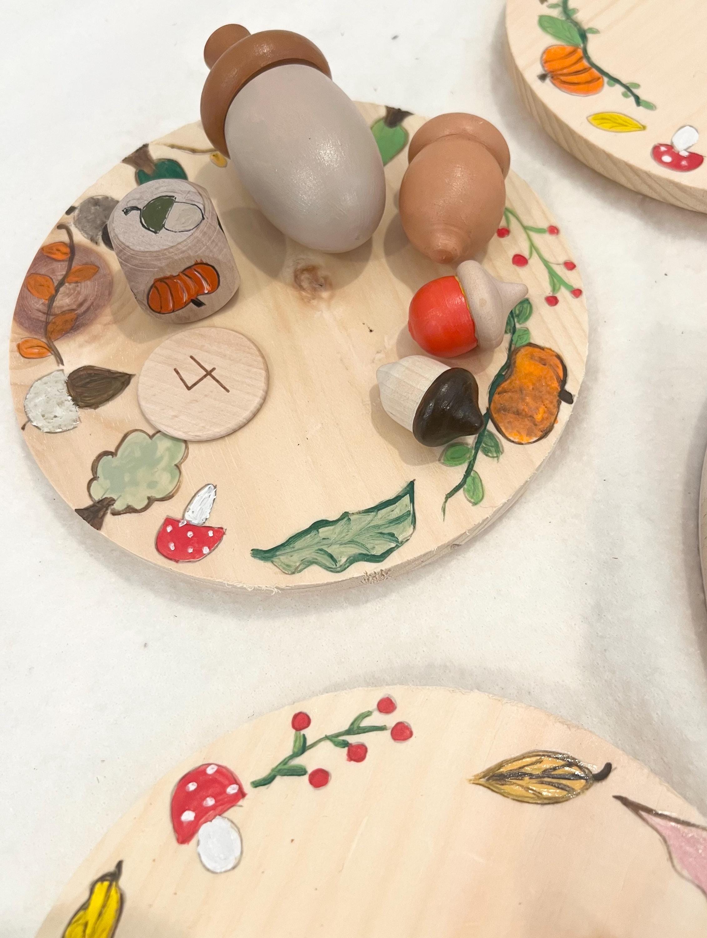 Montessori Fall Game , Loose Parts , Counting , Sorting Activity ...