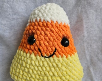 Handmade Crocheted Candy Corn Amigurumi