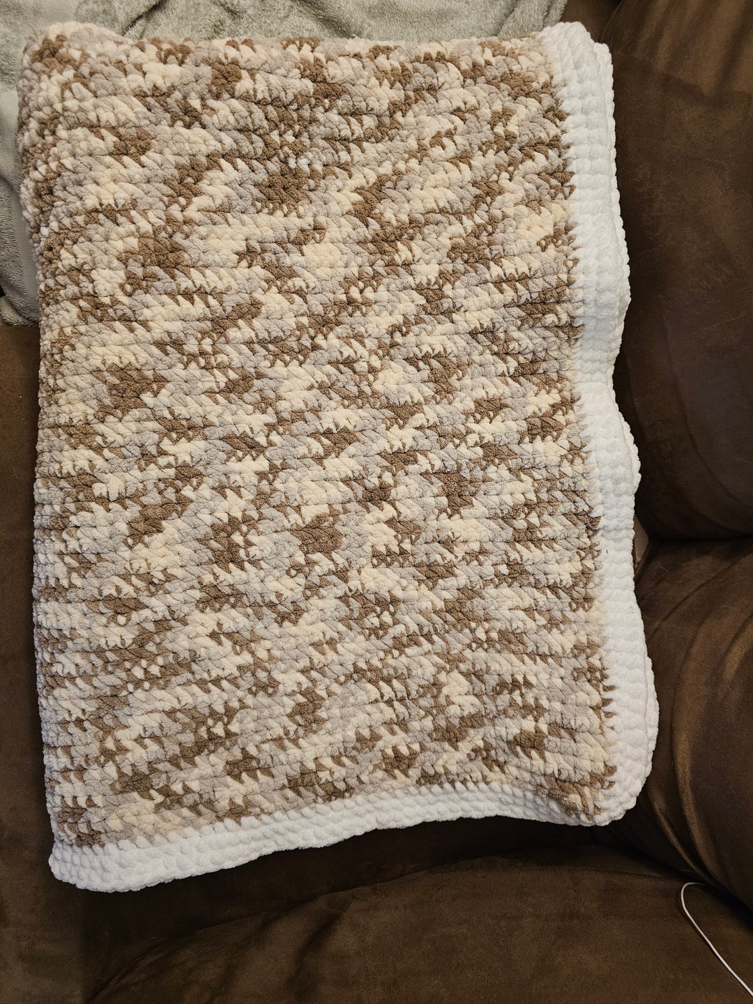 Handmade Crocheted Twin Blanket Etsy