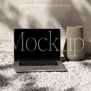 Minimalist Laptop Mockup, MacBook Mockup, Device Mockup, Website Mockup, Modern Branding Mockup, Mockups for Designers