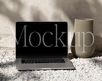 Minimalist Laptop Mockup, MacBook Mockup, Device Mockup, Website Mockup, Modern Branding Mockup, Mockups for Designers