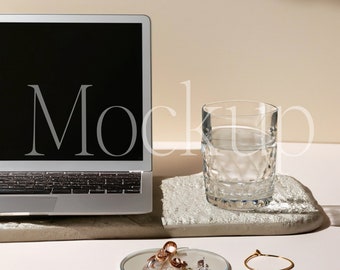 Minimalist MacBook Mockup, Neutral Laptop Mockup, Device Mockup, Website Mockup, Mockups for Designers