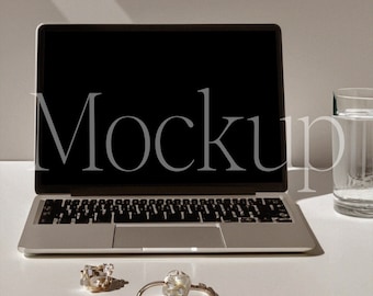 Minimalist MacBook Mockup, Moody Branding Mockup, Device Mockup, Website Mockup, Minimal Laptop Mockup, Mockups for Designers