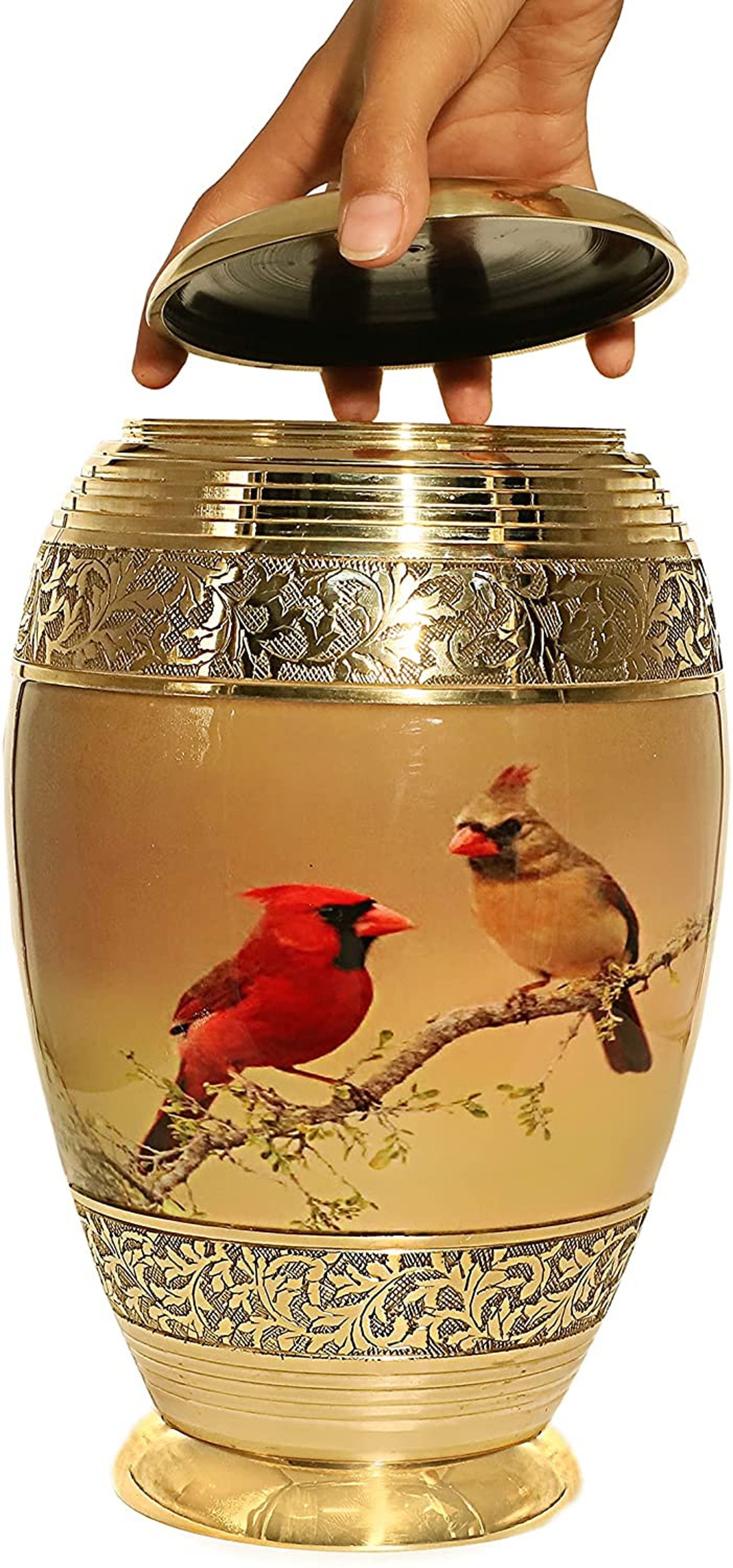 Lovely Cardinal Couple Bird Cremation Large Urn for Human Etsy