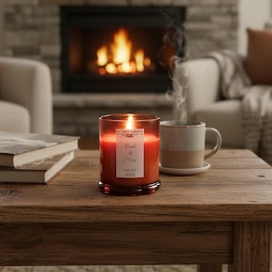 Oak & Moss scented Wood Wick Soy Candle