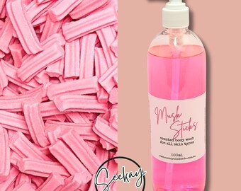 Body Wash, Musk Sticks scented liquid soap handmade in australia