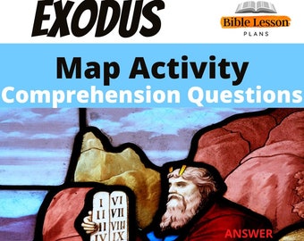 Exodus Map Activity: Israelites Journey - Bible Lesson (Digital)