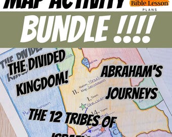 Bible Maps Activity Bundle: Old Testament, Abraham's Journey (Printable)