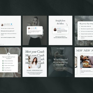 Nutrition Coach Instagram Templates, Canva Health Posts (digital ...