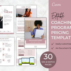 Coaching Package Template | Coaching Program Canva Template | Client Welcome Package