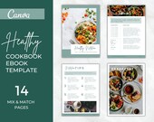 Canva Cookbook Template | Nutrition eBook, Recipe Page (Digital Download)