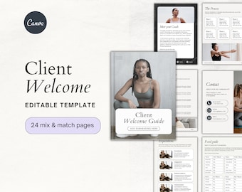 Fitness Client Welcome Packet | Editable Canva Template (A4/Letter)