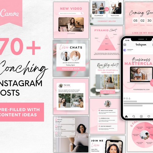 Instagram Coaching Coach Instagram Templates for Canva - Etsy