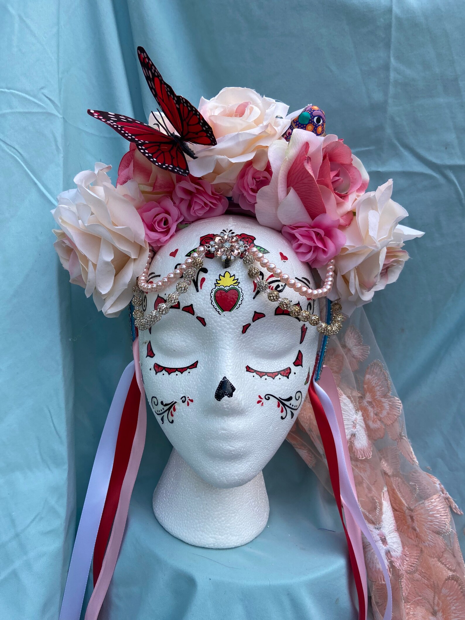 traditional day of the dead headpiece