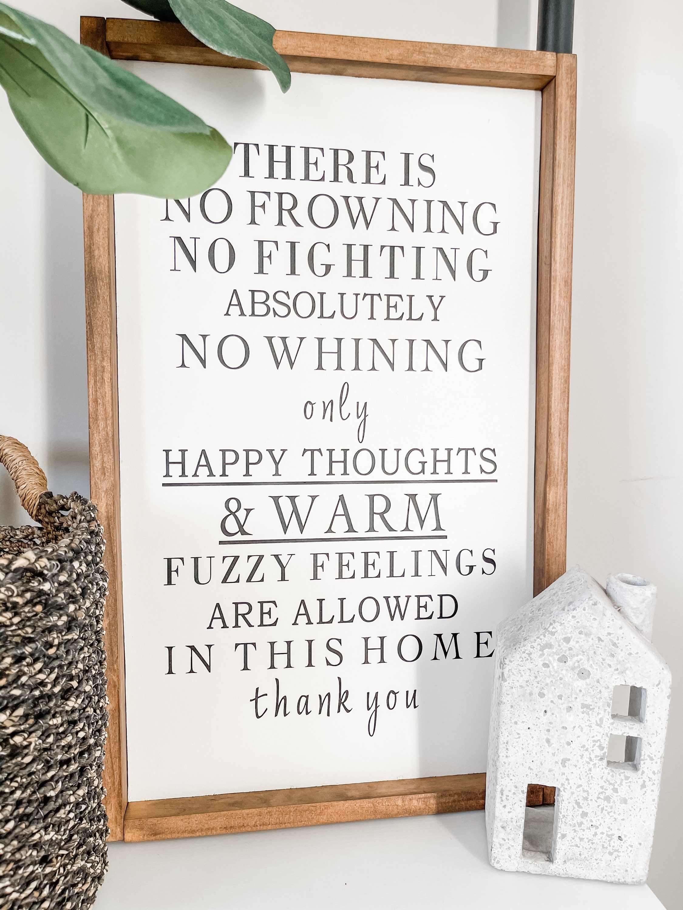 House Rules Wood Sign Home Decor Custom Sign Wall Etsy