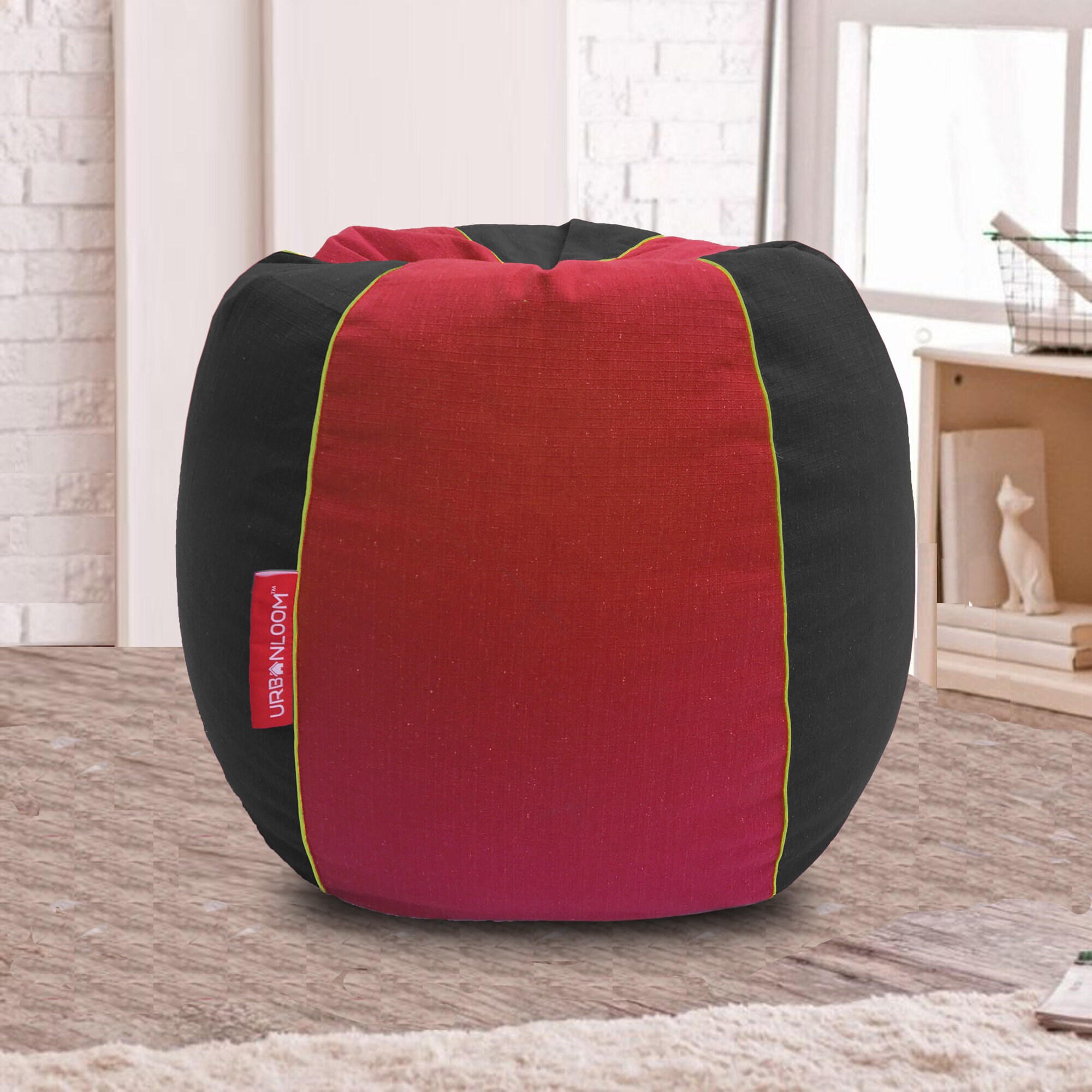 Cotton handloom adult bean bag Cover without fillers Red and Etsy