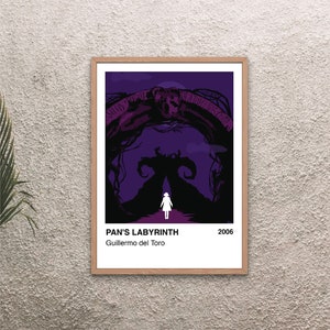 Pan&#39;s labyrinth | Guillermo del Toro art poster -  minimalist illustration - instant download