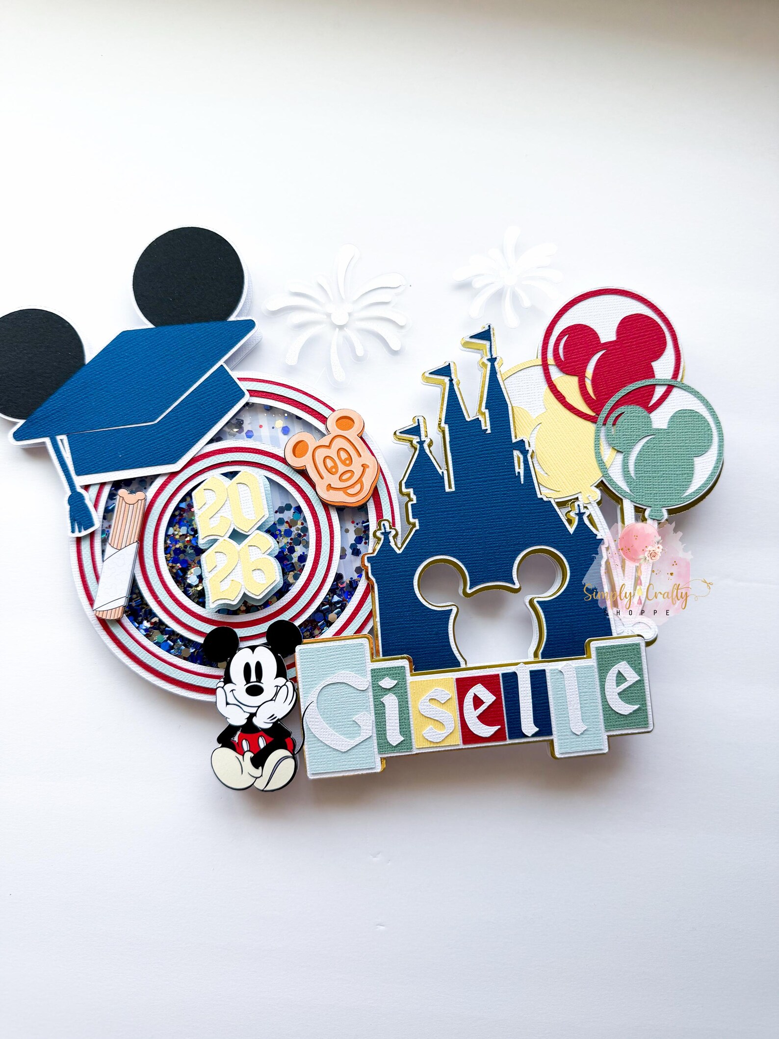 Vintage Disneyland Grad Cake Topper|disney Grad Topper|disney ...