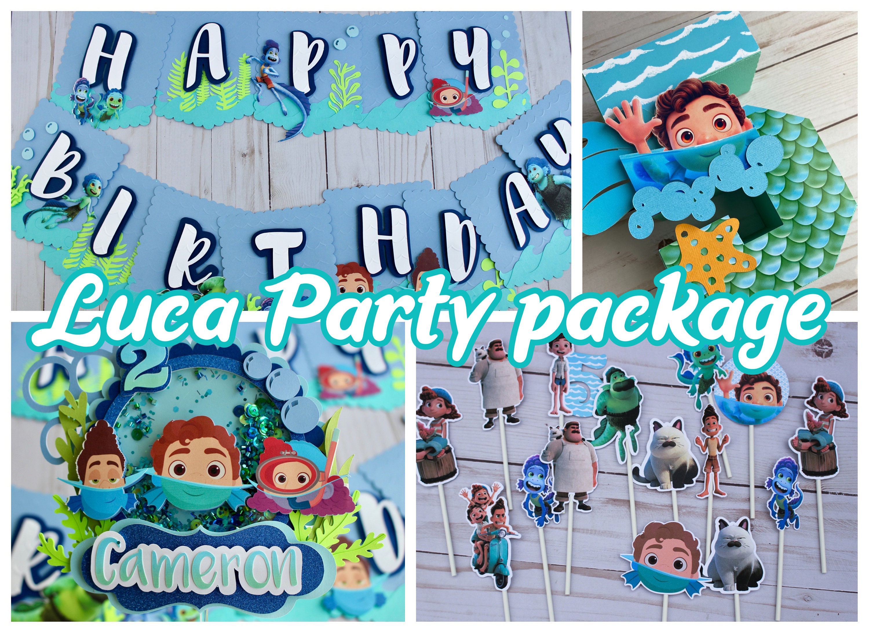 Personalized Luca Cake Topper, Luca Birthday, Luca Party, Luca Cake Topper,  Luca Invitation, Luca Decoration, Luca Cake Decoration, Luca -  Finland
