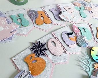 Groovy Halloween banner|Happy Booday banner