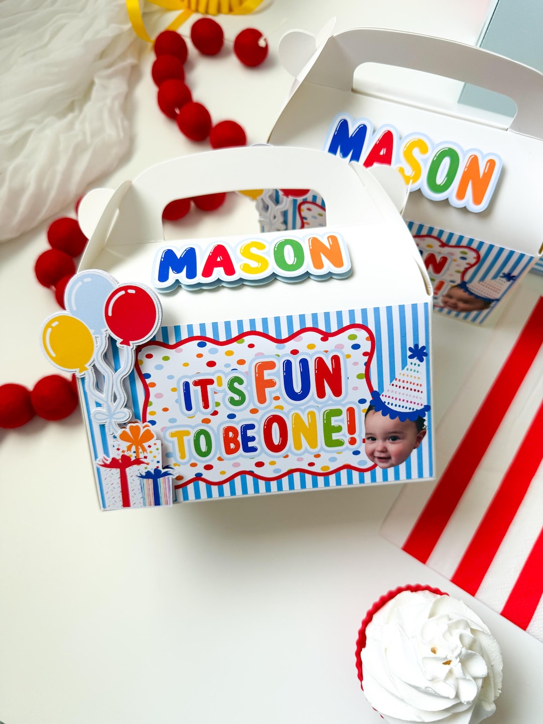 It’s Fun to Be One Favor Box|fun to Be One Theme|oh What Fun to Be One ...