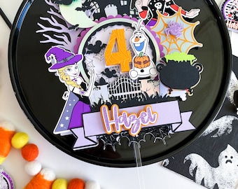 Frozen Halloween cake topper|Frozen Halloween birthday decorations