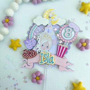 Sleepover Slumber Party Edible Cup Cake Toppers, Standup Fairy
