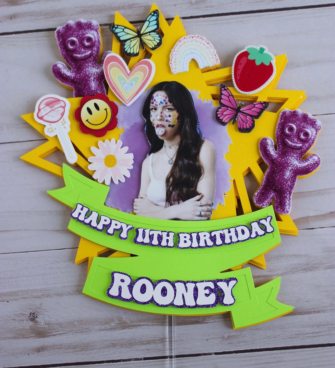 Olivia Rodrigo Cake TopperOlivia Rodrigo Birthday Etsy