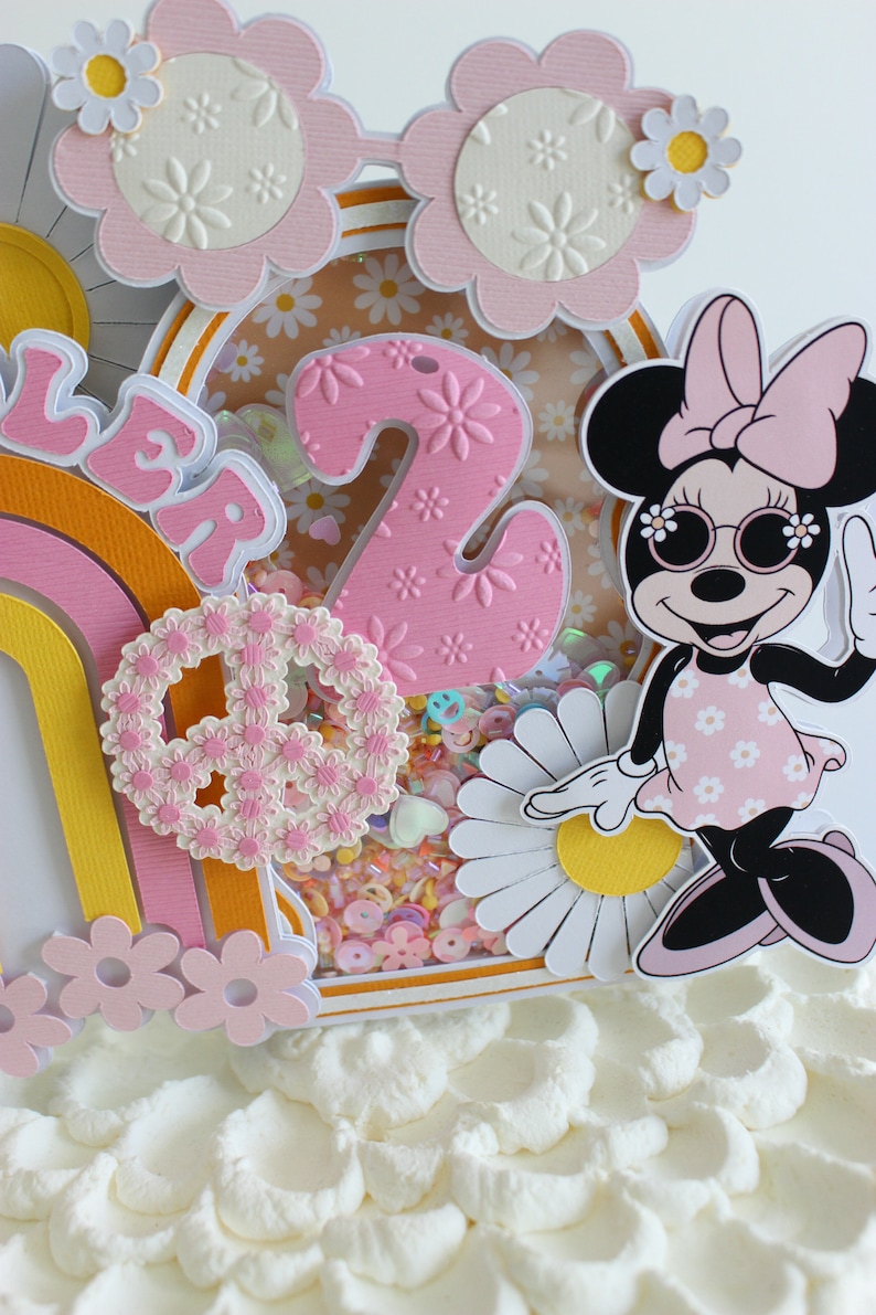 Mini Mouse Two Groovy Groovy Minnie Mouse 3D Letters |groovy Minnie Mouse Theme|minnie Mouse ...