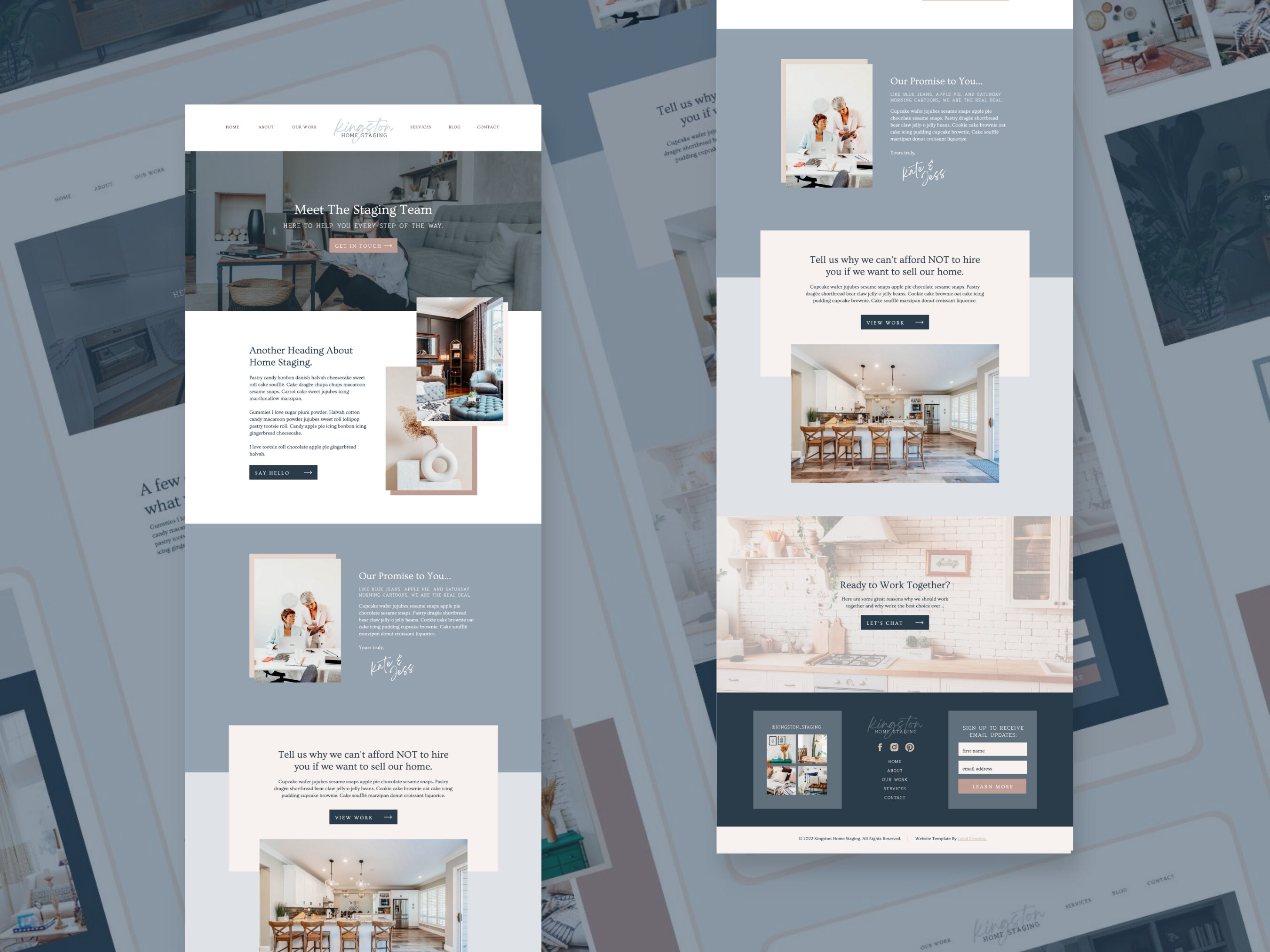 Modern INTERIOR DESIGN Website Template | Real Estate/home Staging Web ...