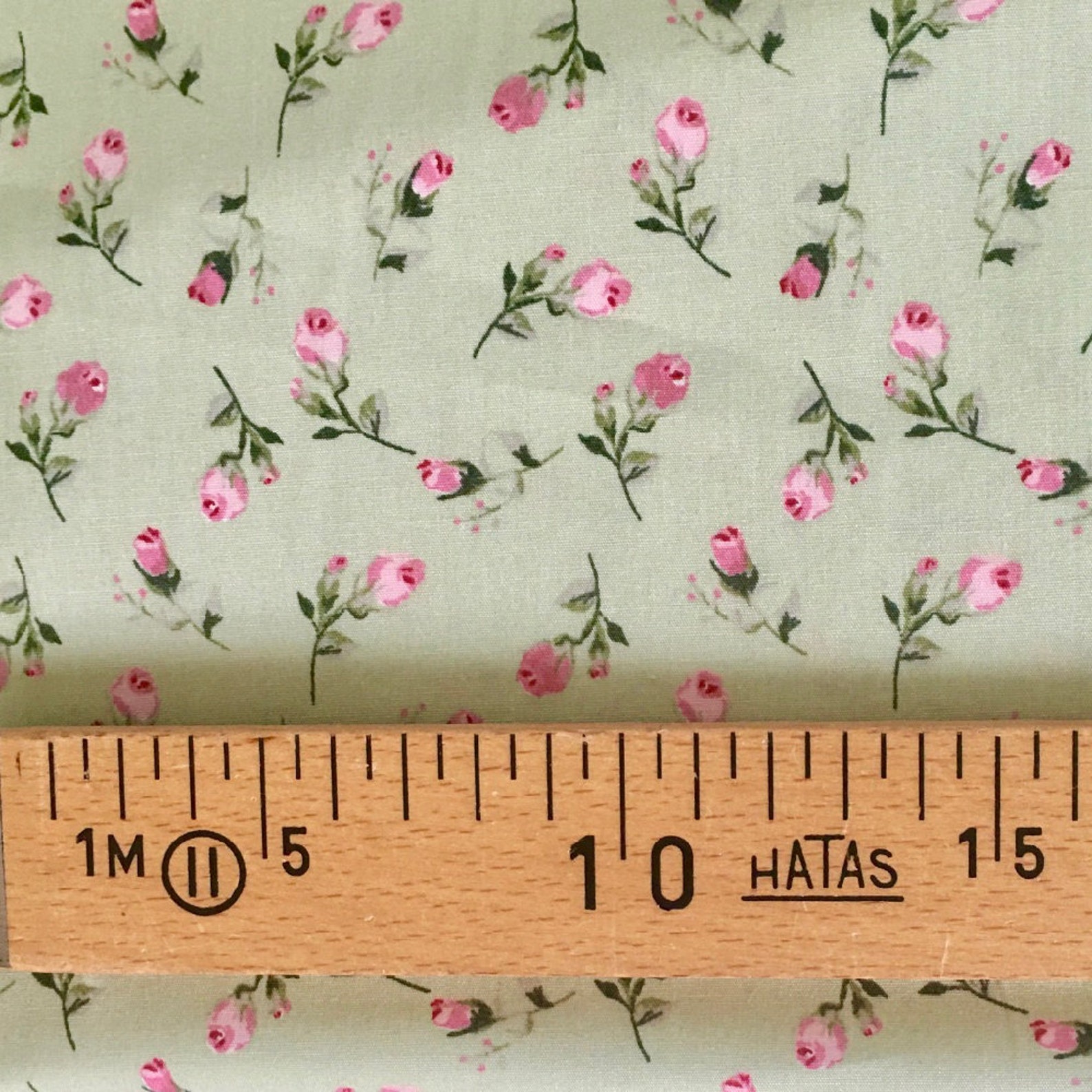 Cotton Rosebud Fabric Rose and Hubble Cotton Popeline. Etsy