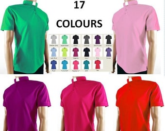 Ladies "Superior" Quality Tab Collar Clerical shirt / Luxury Clergy shirt Polo Style - 18 colours